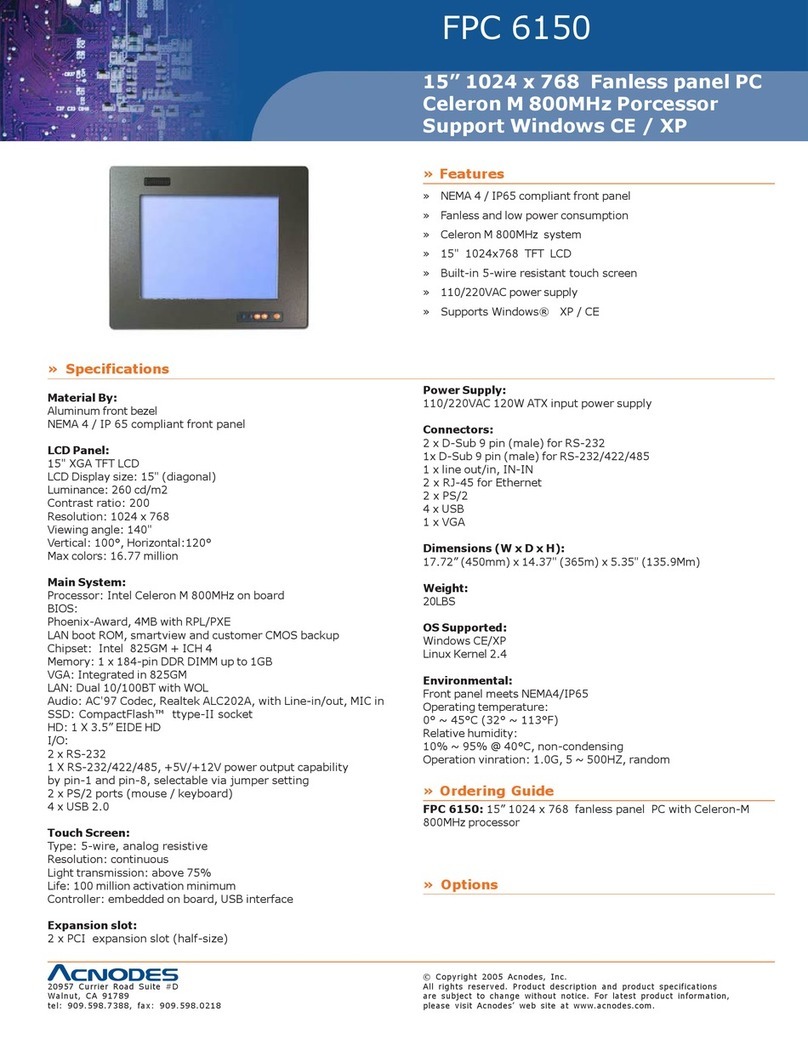 Acnodes FPC 6150 User manual