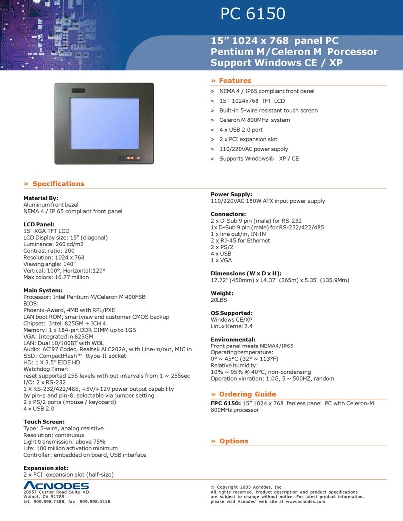 Acnodes FPC 6150 User manual