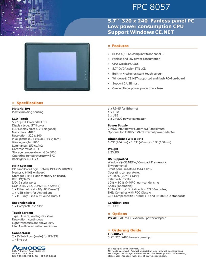 Acnodes FPC-8057 Specifications