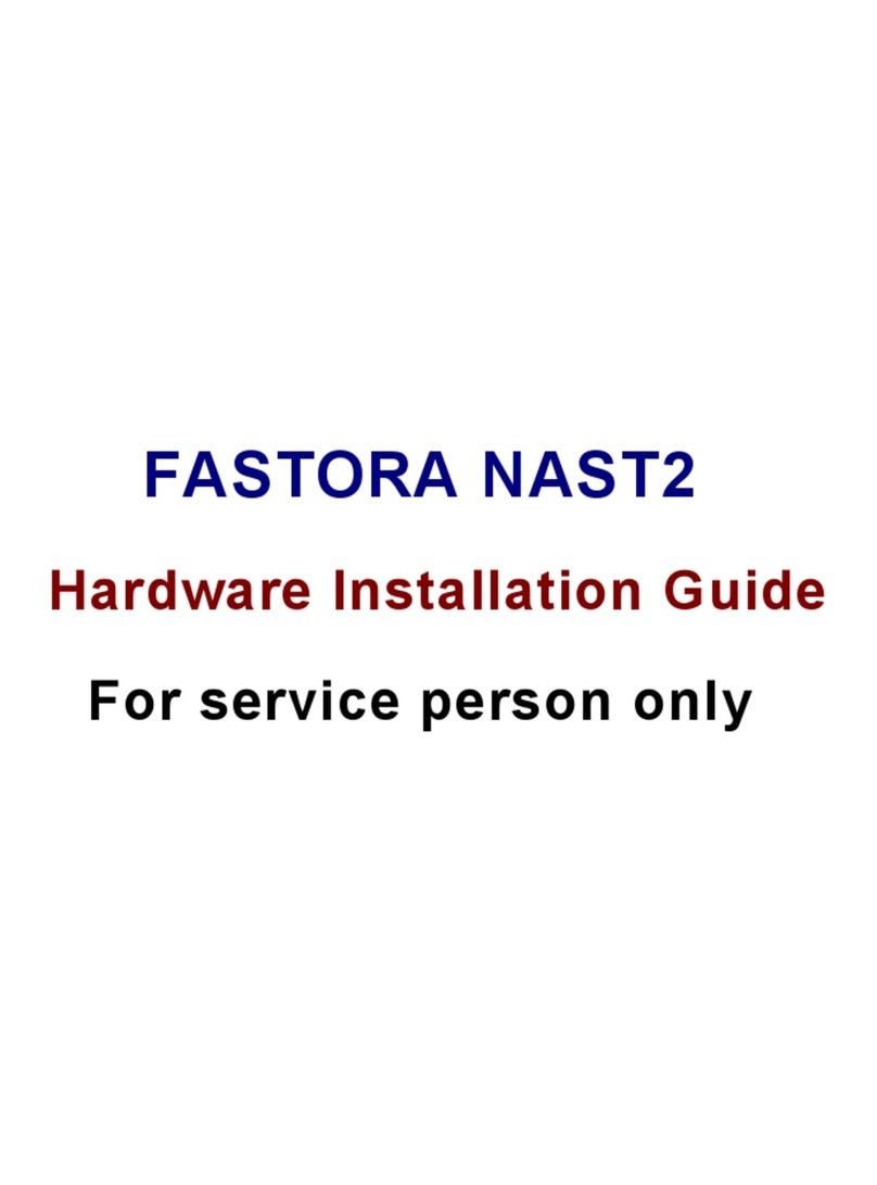 Fastora Fastora NAS T2 Hardware installation guide