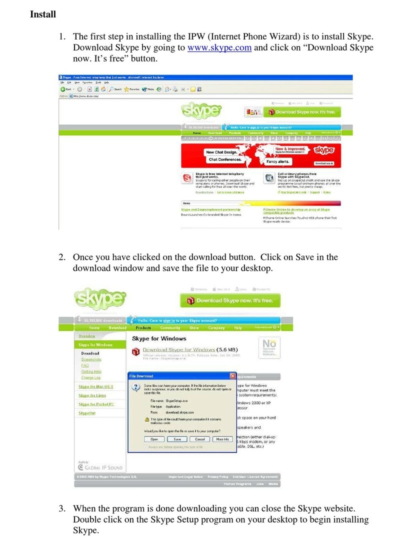 ActionTec VOSKY UP101 Software guide