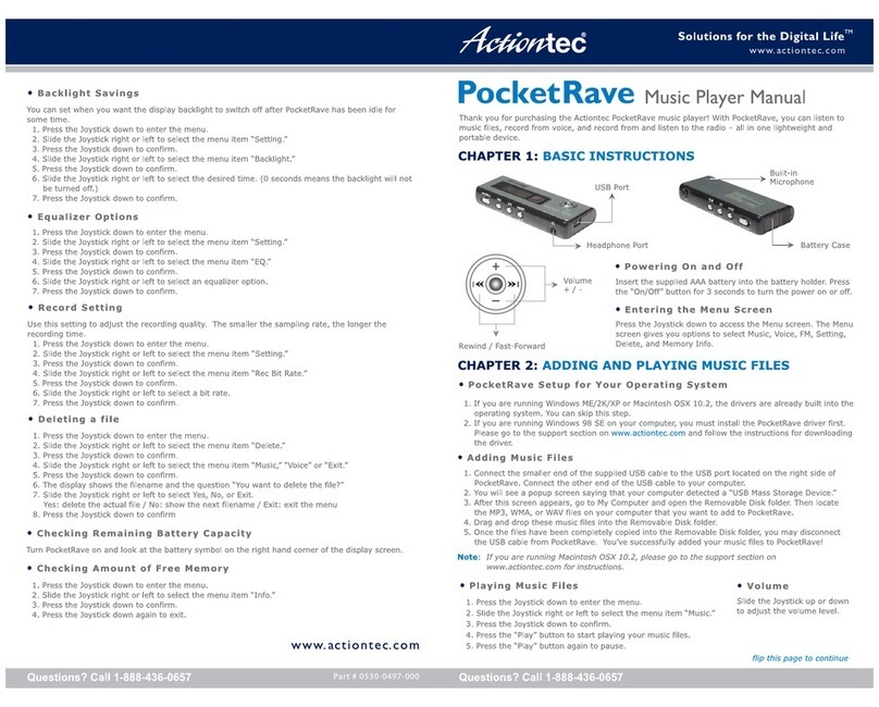 ActionTec PocketRave user manual