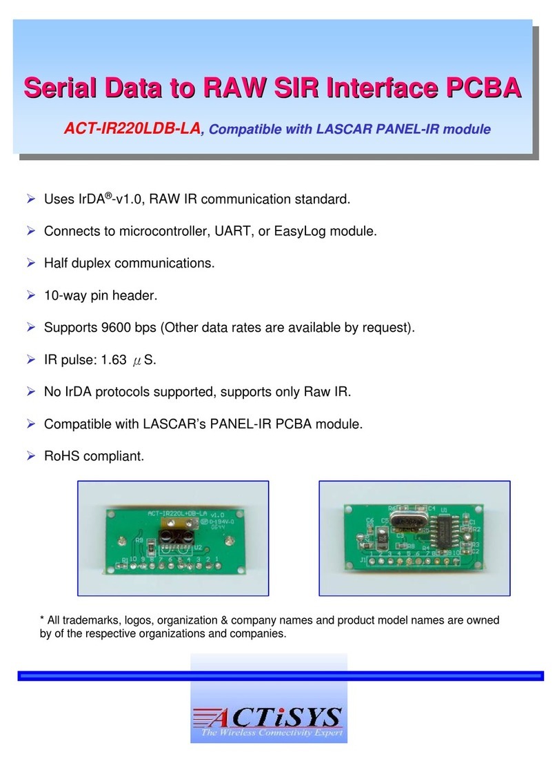 ACTiSYS IR220LDB-LA Specifications