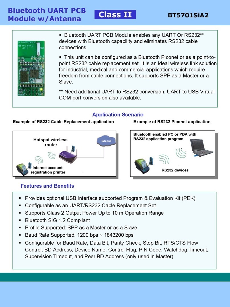 ACTiSYS BT5701SiA2 Specifications