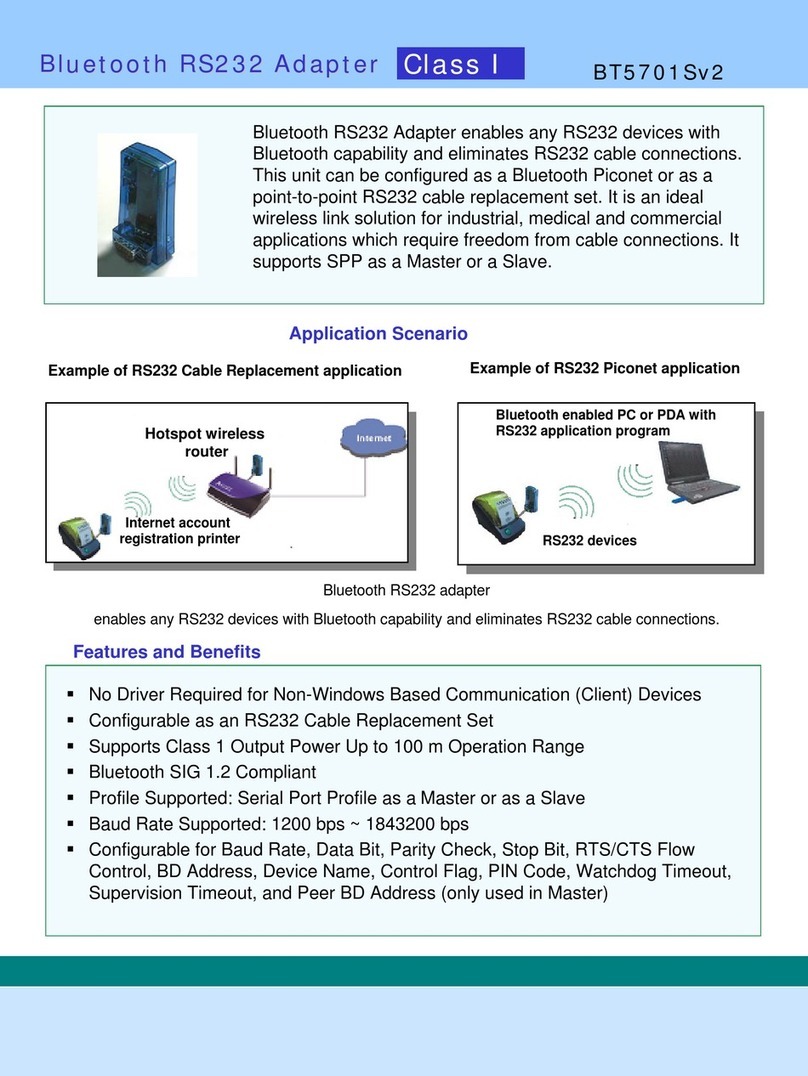 ACTiSYS BT5701S User manual