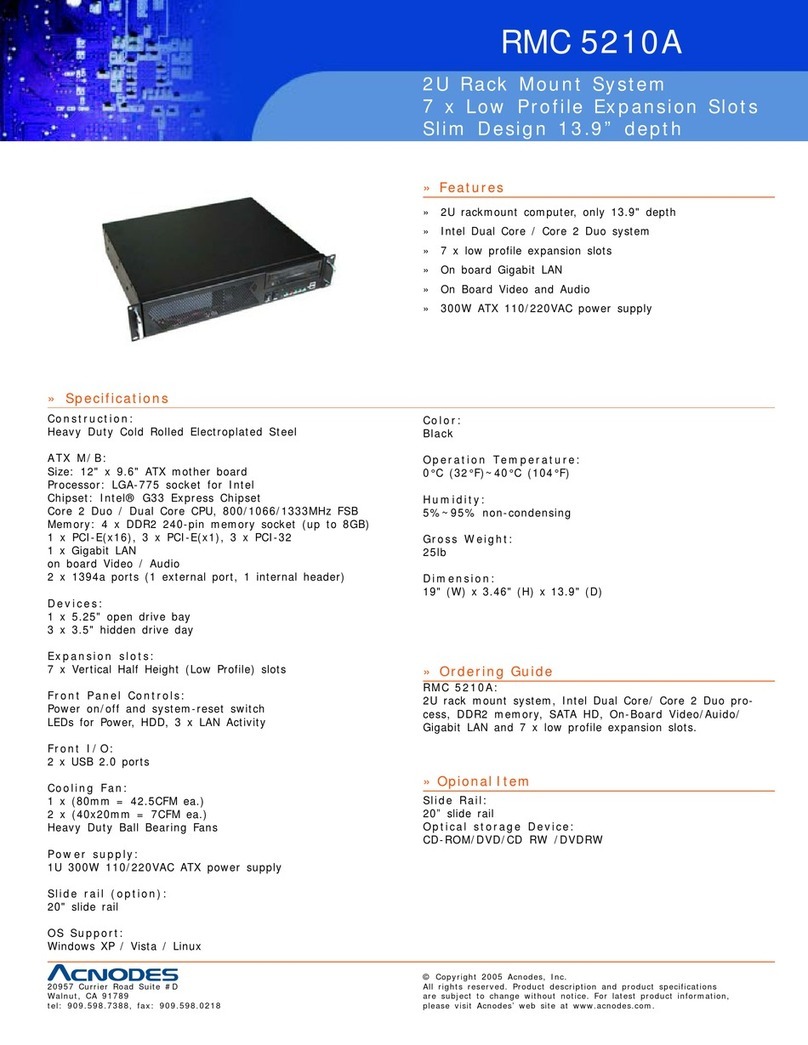 Acnodes RMC 5210A Specifications