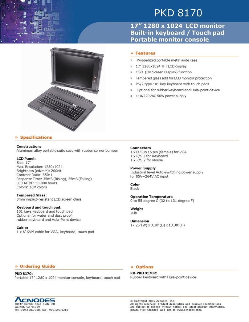 Acnodes PKD 8170 User manual