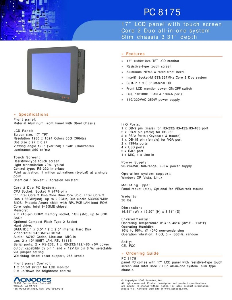 Acnodes PC 8175 User manual