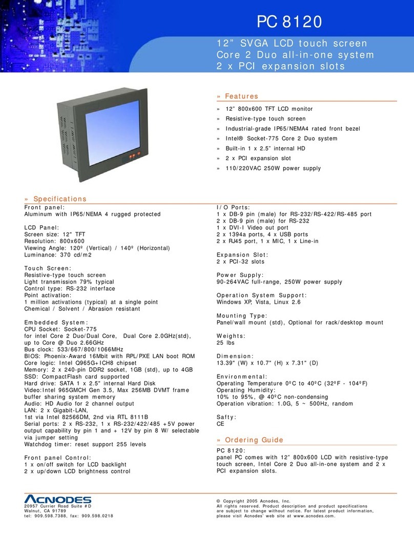 Acnodes PC 8120 User manual