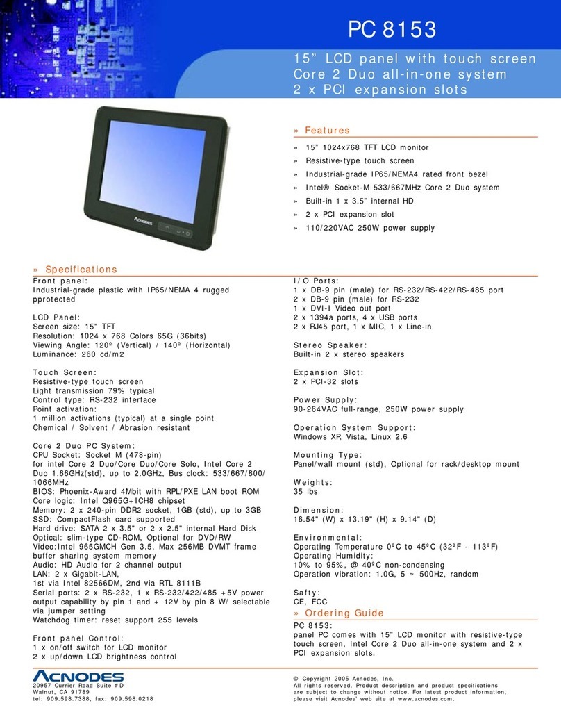 Acnodes PC 8153 Specifications
