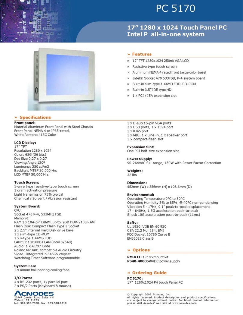 Acnodes PC 5170 User manual