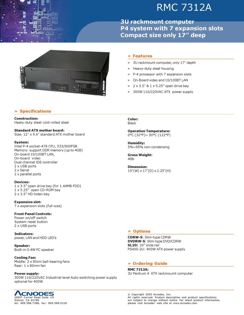 Acnodes RMC 7312A User manual Acnodes RMC 7312A User manual