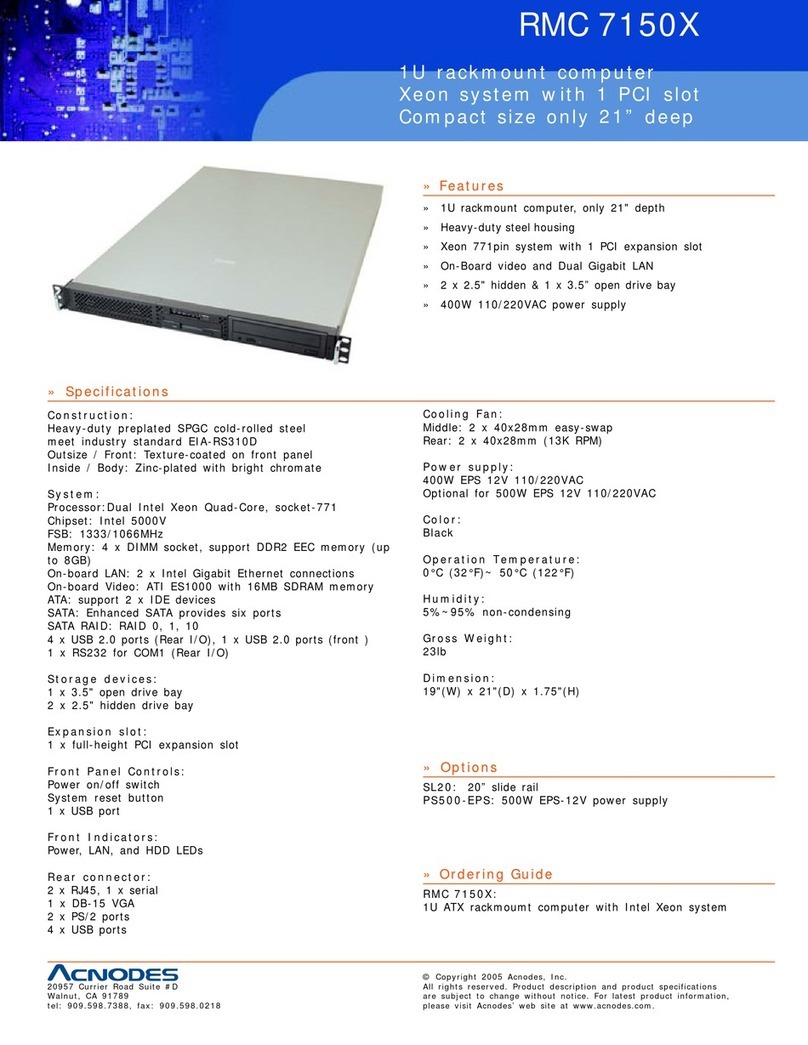 Acnodes RMC 7150X Specifications