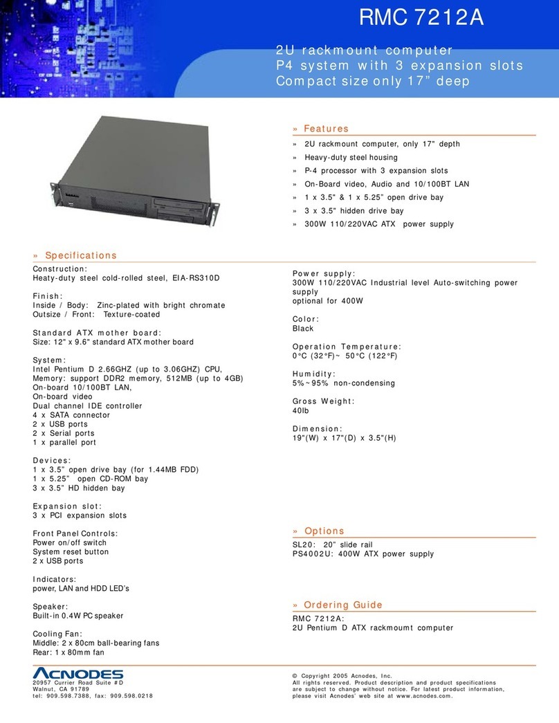 Acnodes RMC 7212A Specifications