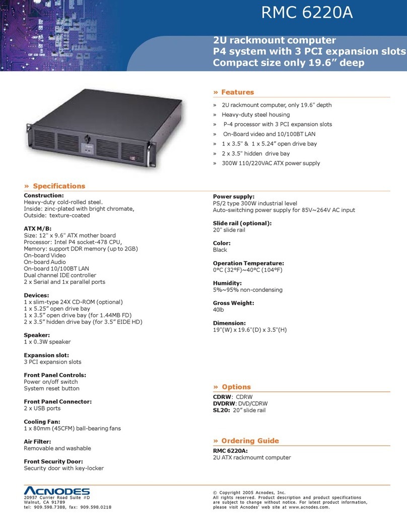 Acnodes RMC 6220A User manual Acnodes RMC 6220A User manual