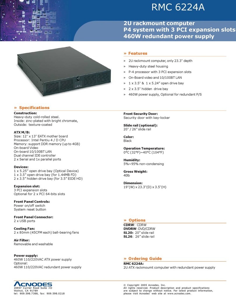 Acnodes RMC 6224A User manual