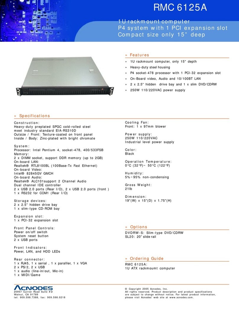 Acnodes RMC 6125A User manual
