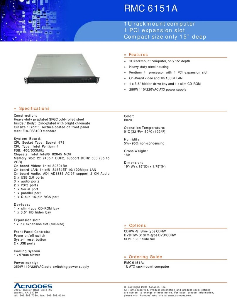 Acnodes RMC 6151A User manual Acnodes RMC 6151A User manual