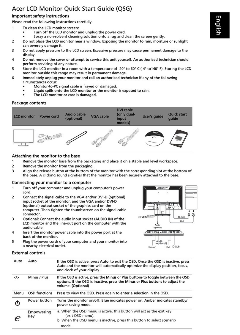 Acer V183HL User manual Acer V183HL User manual