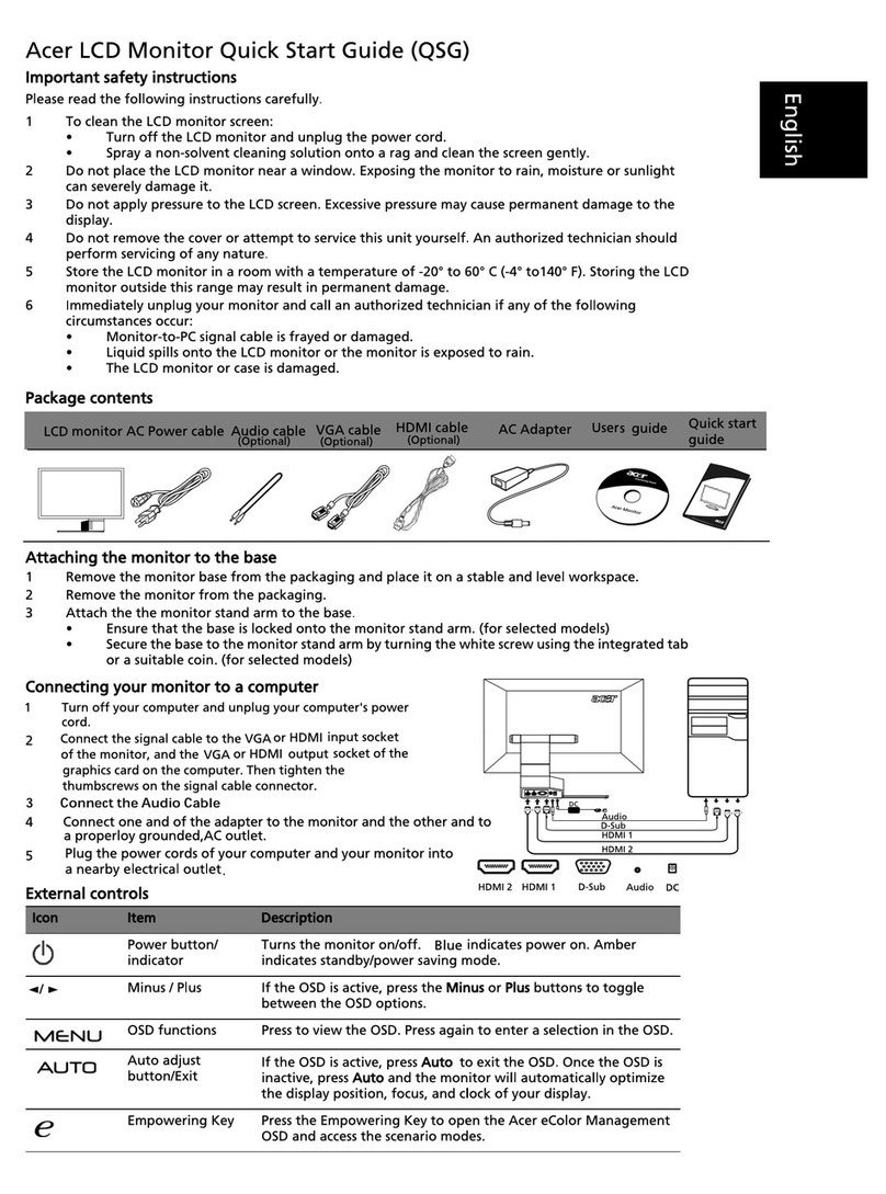 Acer S273HL User manual