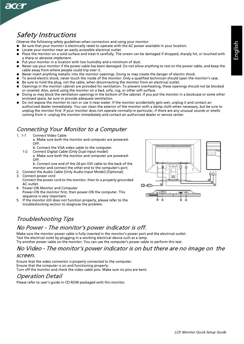 Acer G205HV User manual