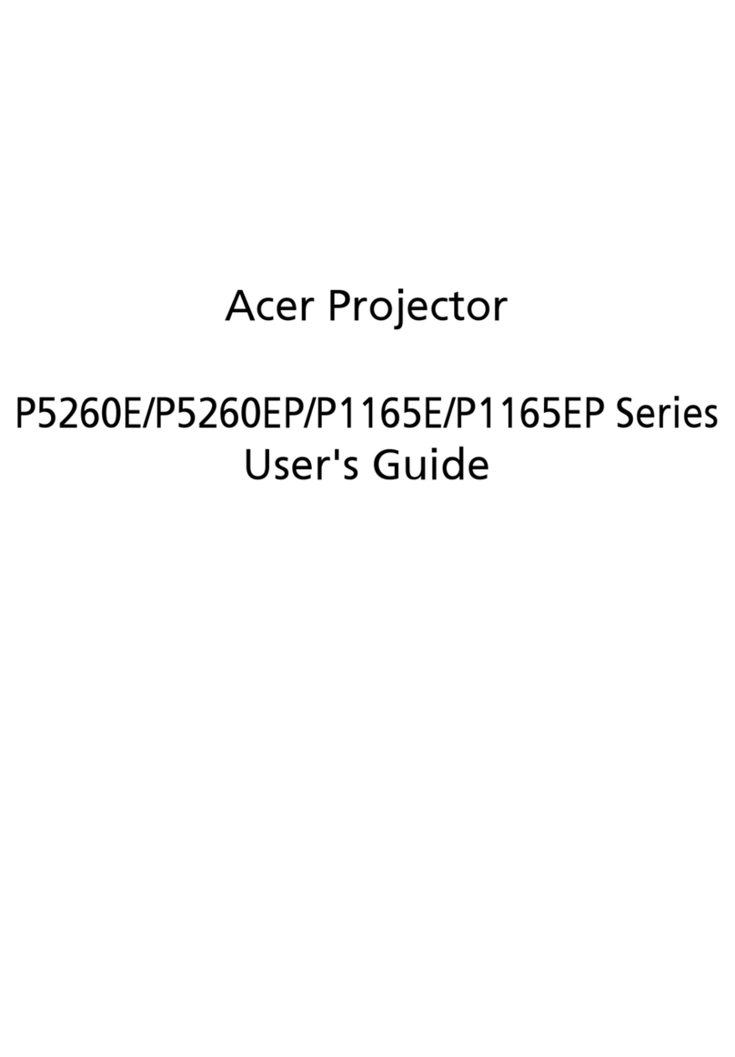 Acer P1165E Series user guide