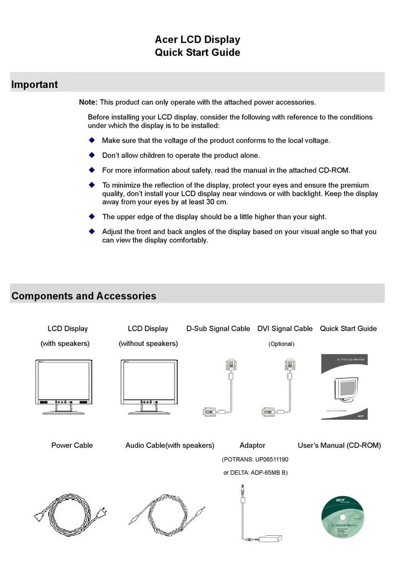 Acer AL1913 User manual