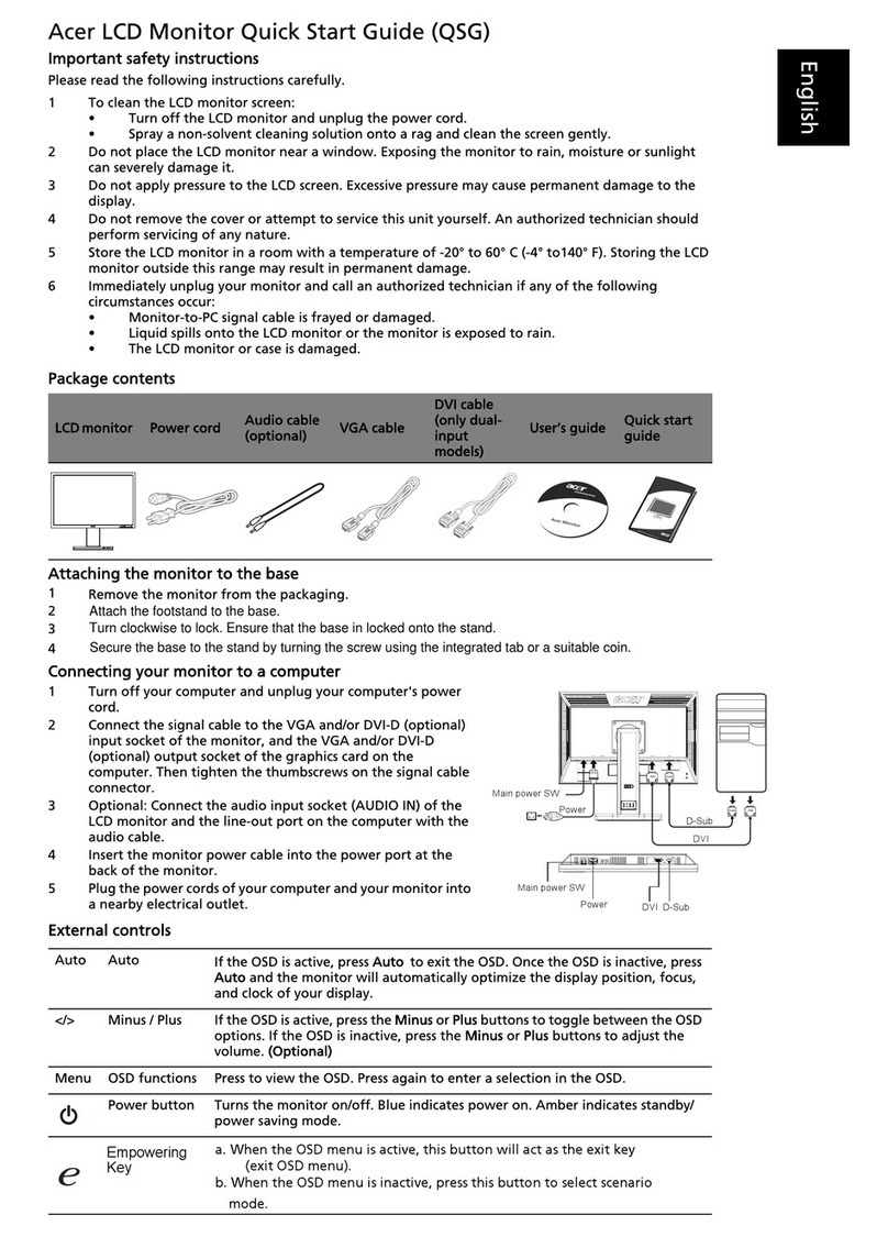 Acer B243H User manual