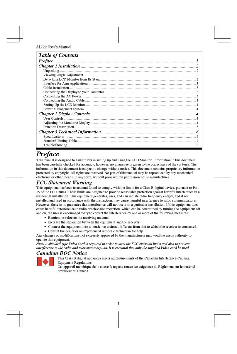 Acer AL722 User manual