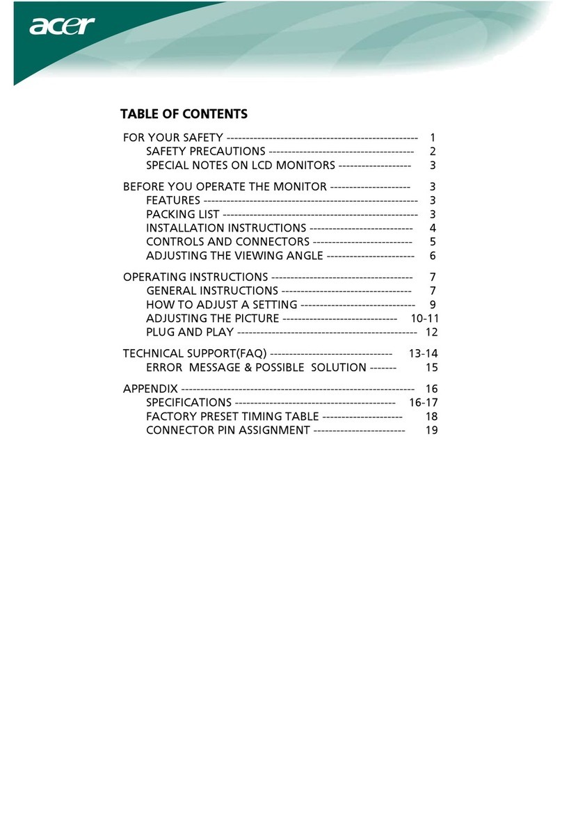 Acer AL2251W User manual