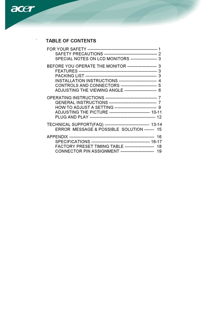 Acer AL1922 r User manual