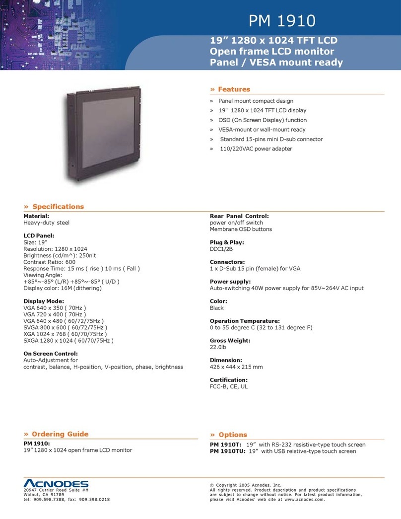 Acnodes PM 1910 User manual