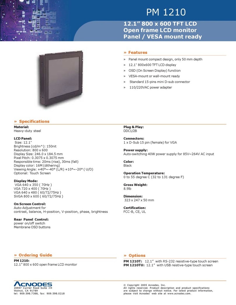 Acnodes PM 1210 User manual