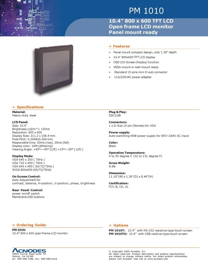 Acnodes PM 1010 User manual