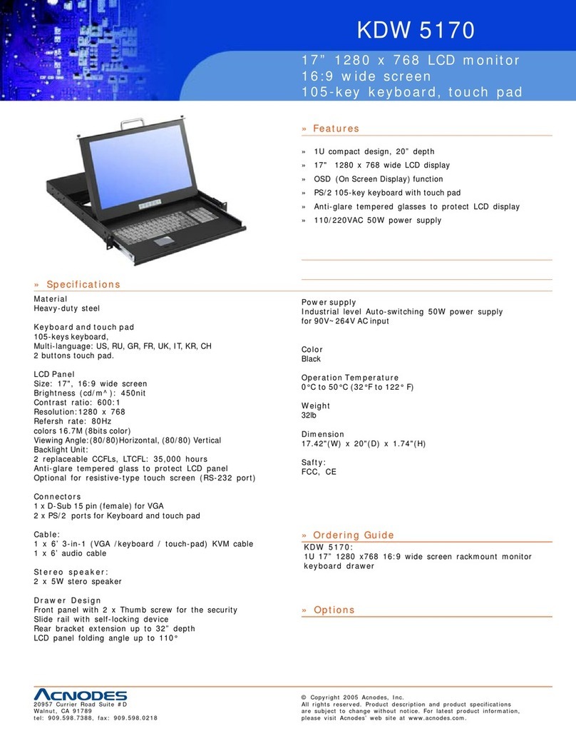 Acnodes KDW 5170 User manual