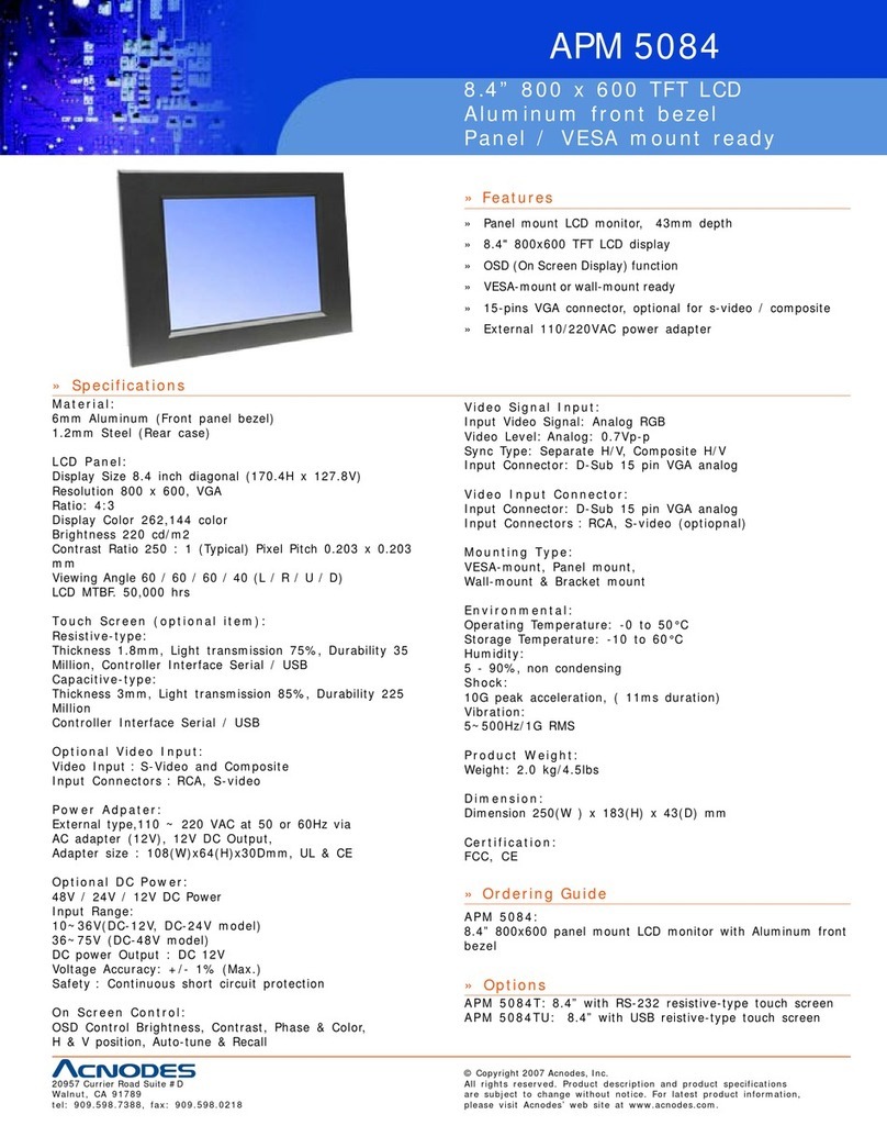 Acnodes APM 5084 User manual