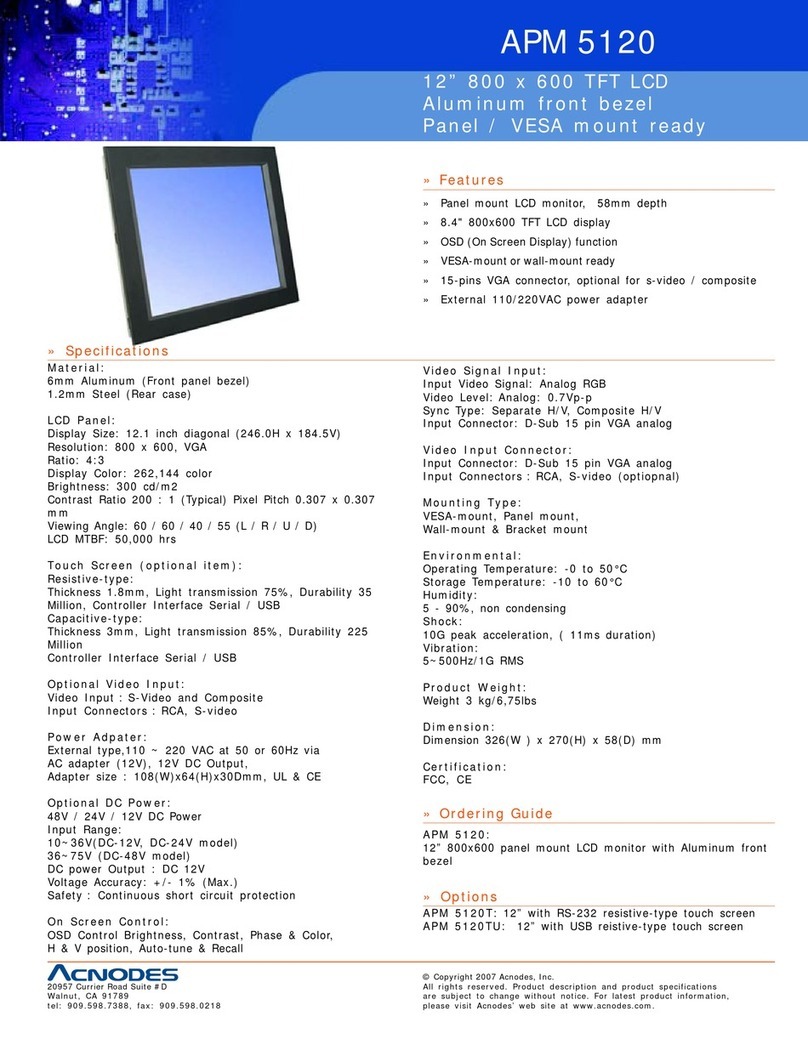 Acnodes APM 5120 User manual