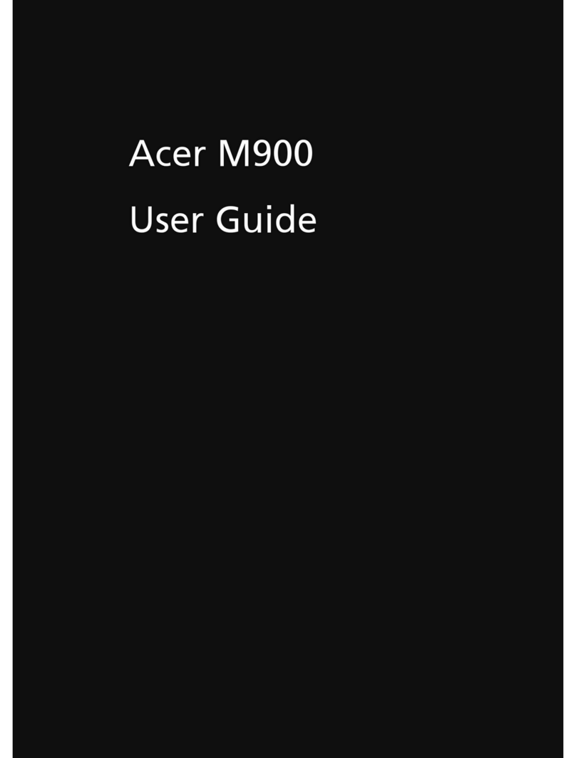 Acer M900 User manual Acer M900 User manual