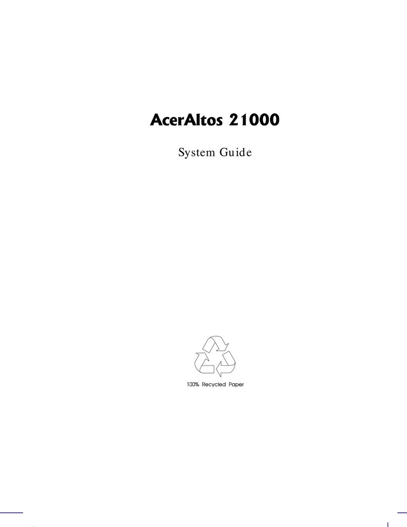 Acer AcerAltos 21000 Parts list manual