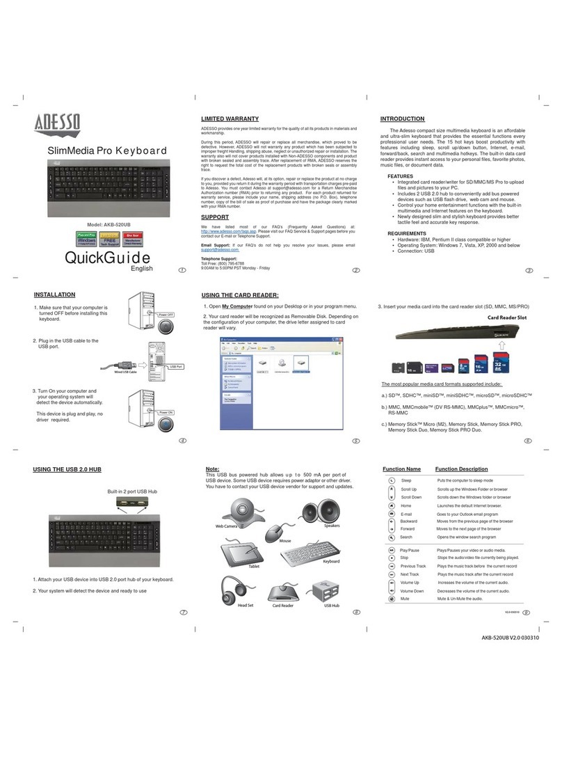 Adesso AKB-520UB quick guide