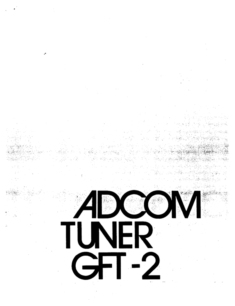 Adcom GFT-2 User manual