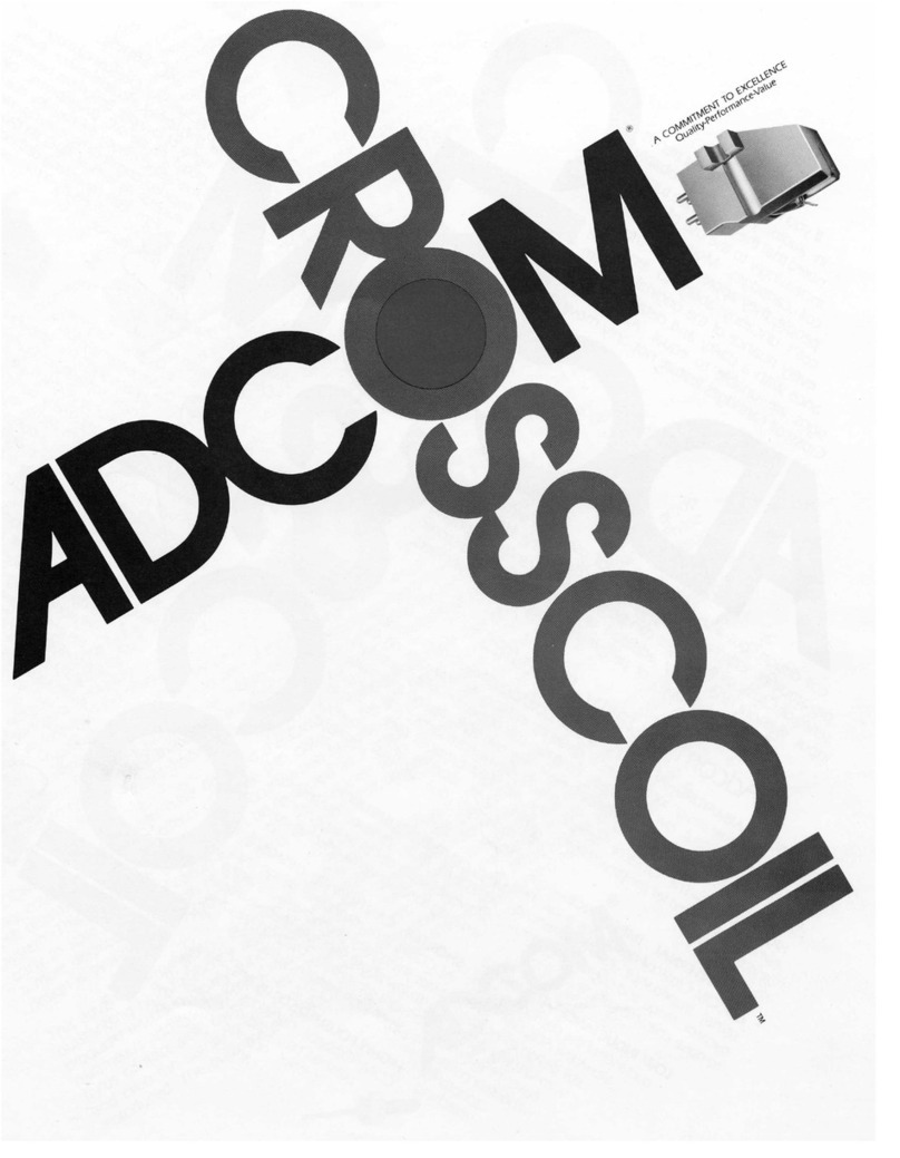 Adcom Crosscoil Cartridge User manual