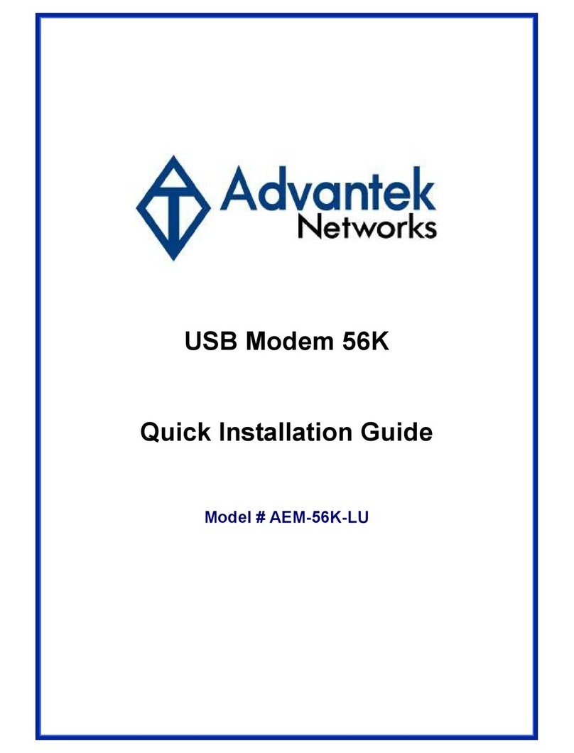 Advantek Networks AEM-56K-LU User manual