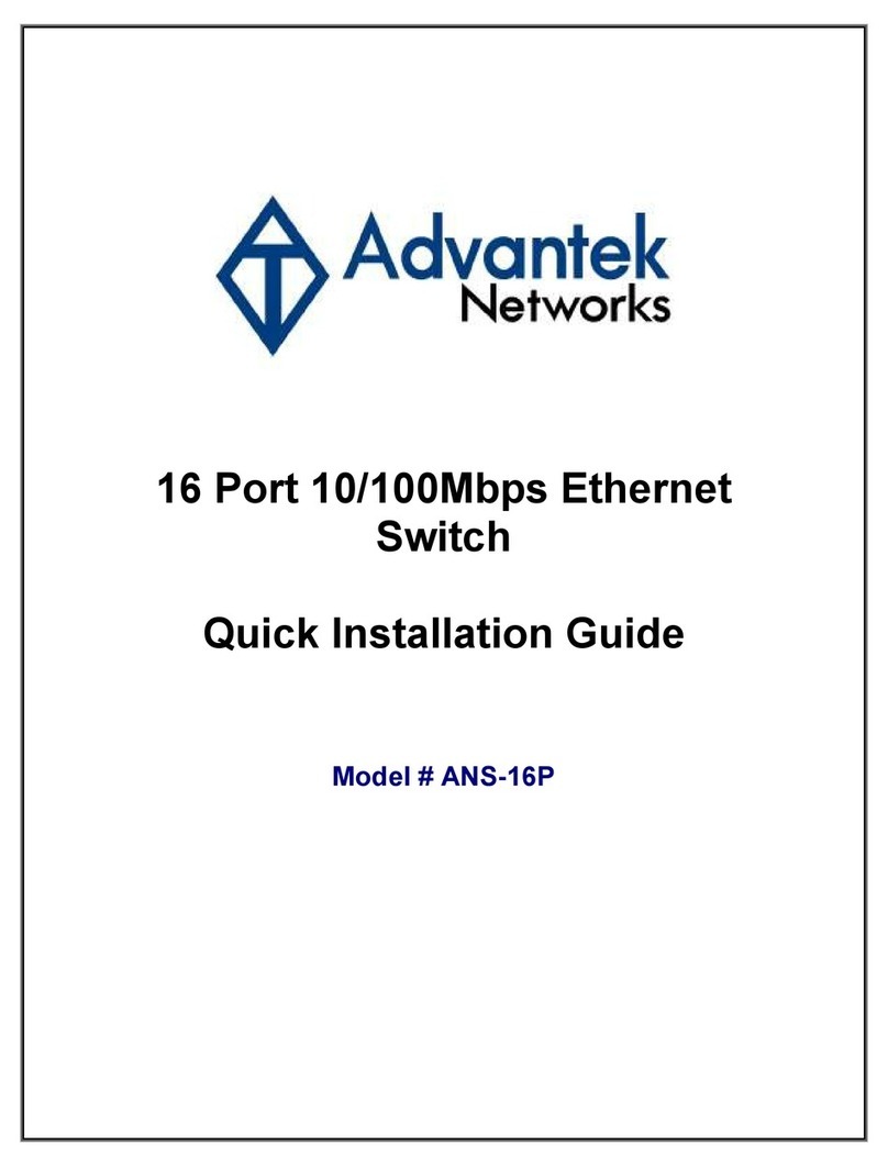 Advantek Networks ANS-16P Quick install guide Advantek Networks ANS-16P Quick install guide