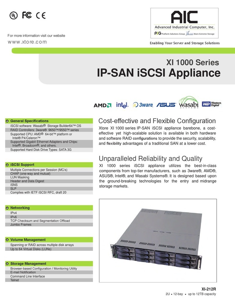 Advanced Industrial Computer XI1000 series XI-212R User manual