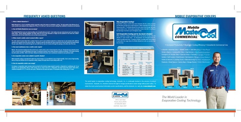 AdobeAir MasterCool MMB10 Instruction Manual AdobeAir MasterCool MMB10 Instruction Manual