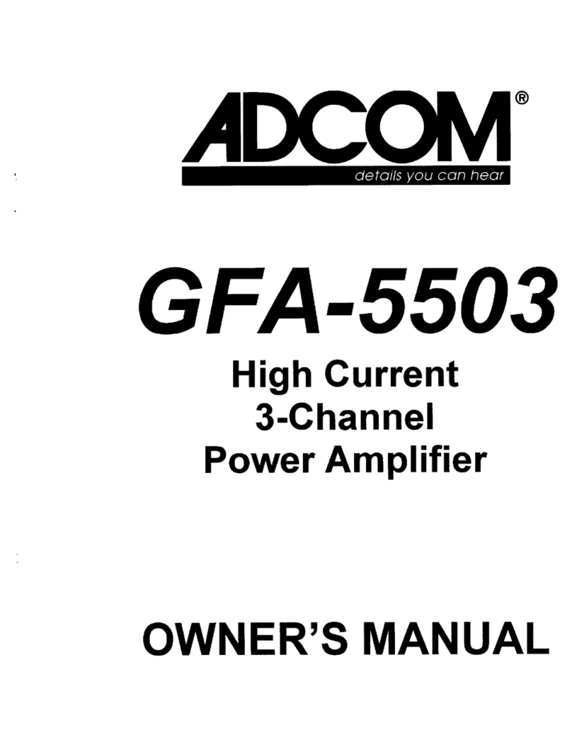 Adcom GFA-5503 User manual