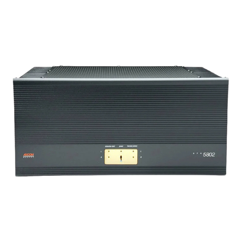 Adcom GFA-5802 owner's manual