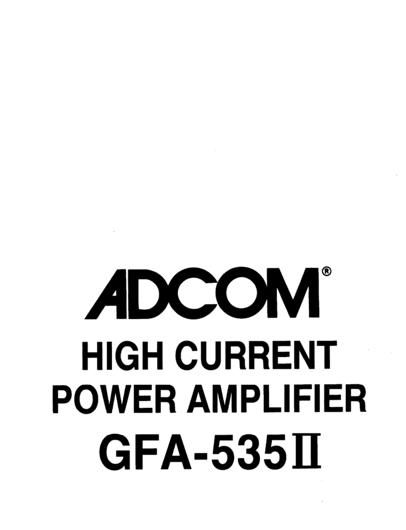 Adcom GFA-535II User manual