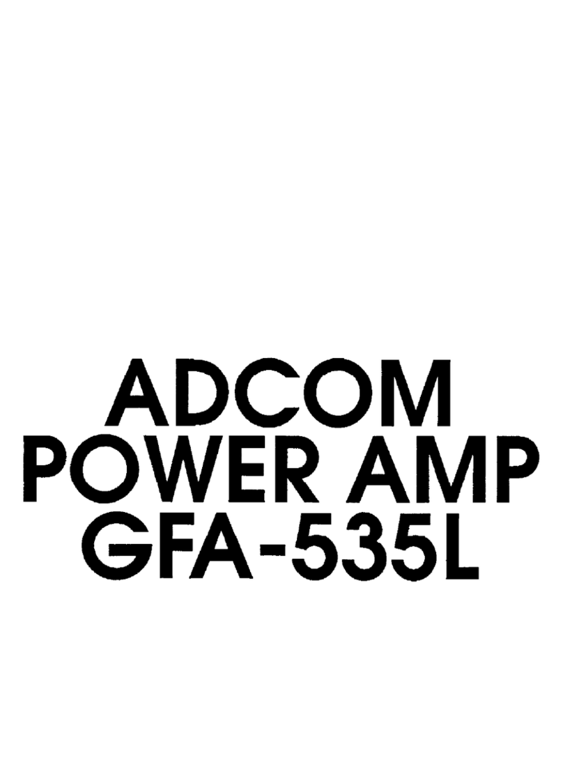 Adcom GFA-535L User manual
